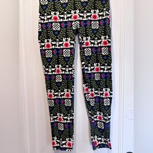 Nooworks Leggings with Floral and Animal Guardian Print (XL)